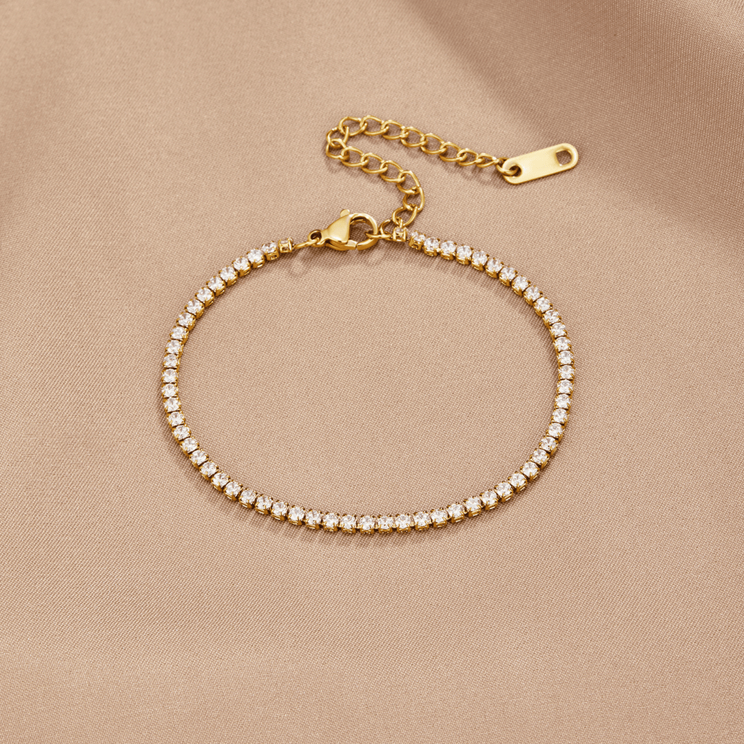 Cordelia Gold Tennisarmband